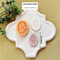 Scalloped Floral Frame Polymer Clay Cutter