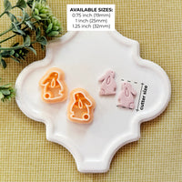 Side Bunny Mirror Set Polymer Clay Cutter