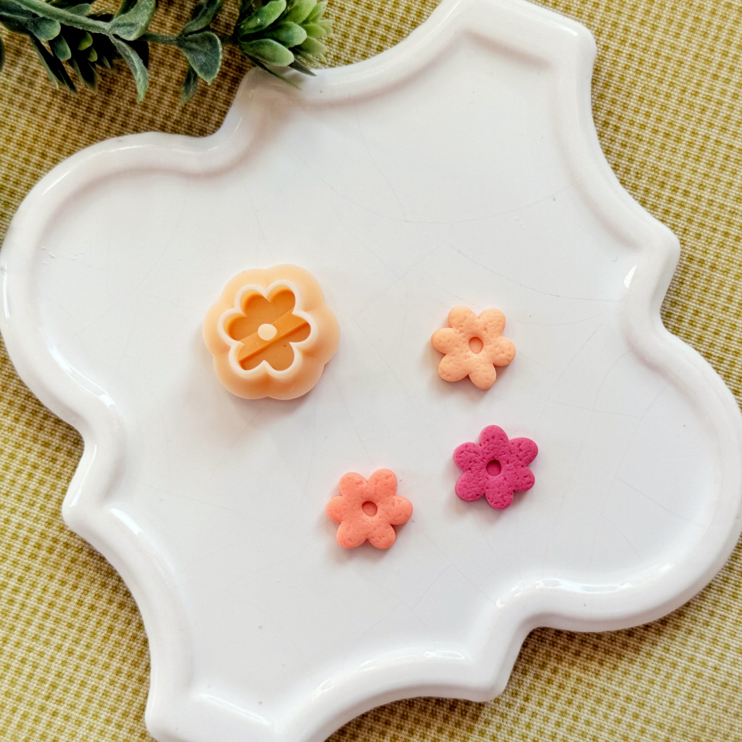 Tiny Forget Me Not Polymer Clay Cutter