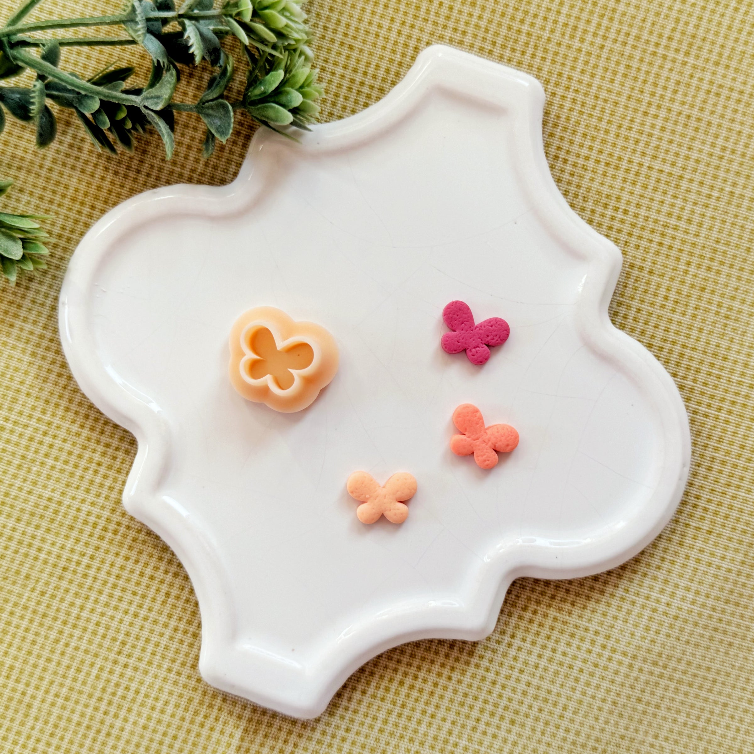 Tiny Butterfly Polymer Clay Cutter - Dainty Butterfly Tool