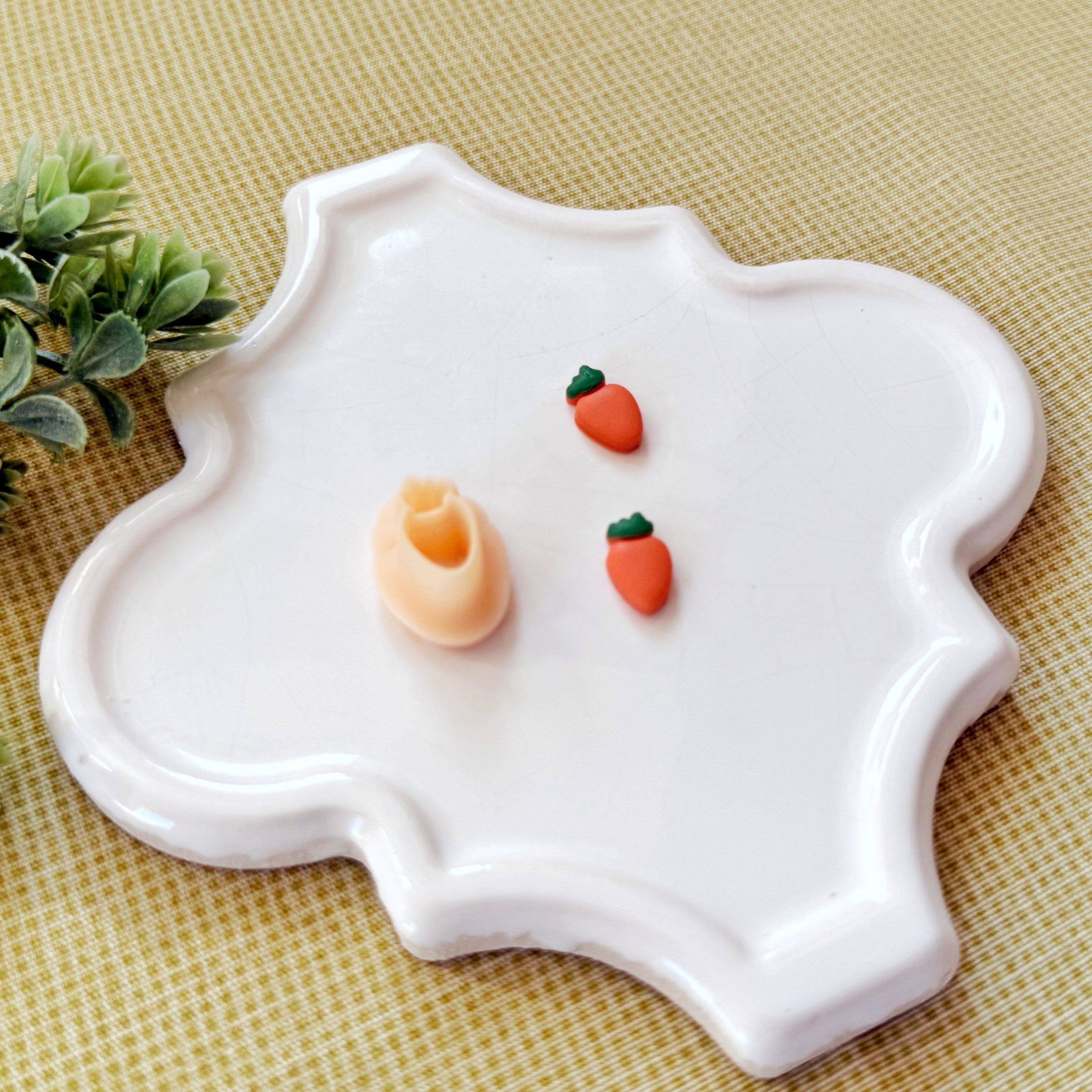Tiny Carrot Polymer Clay Cutter