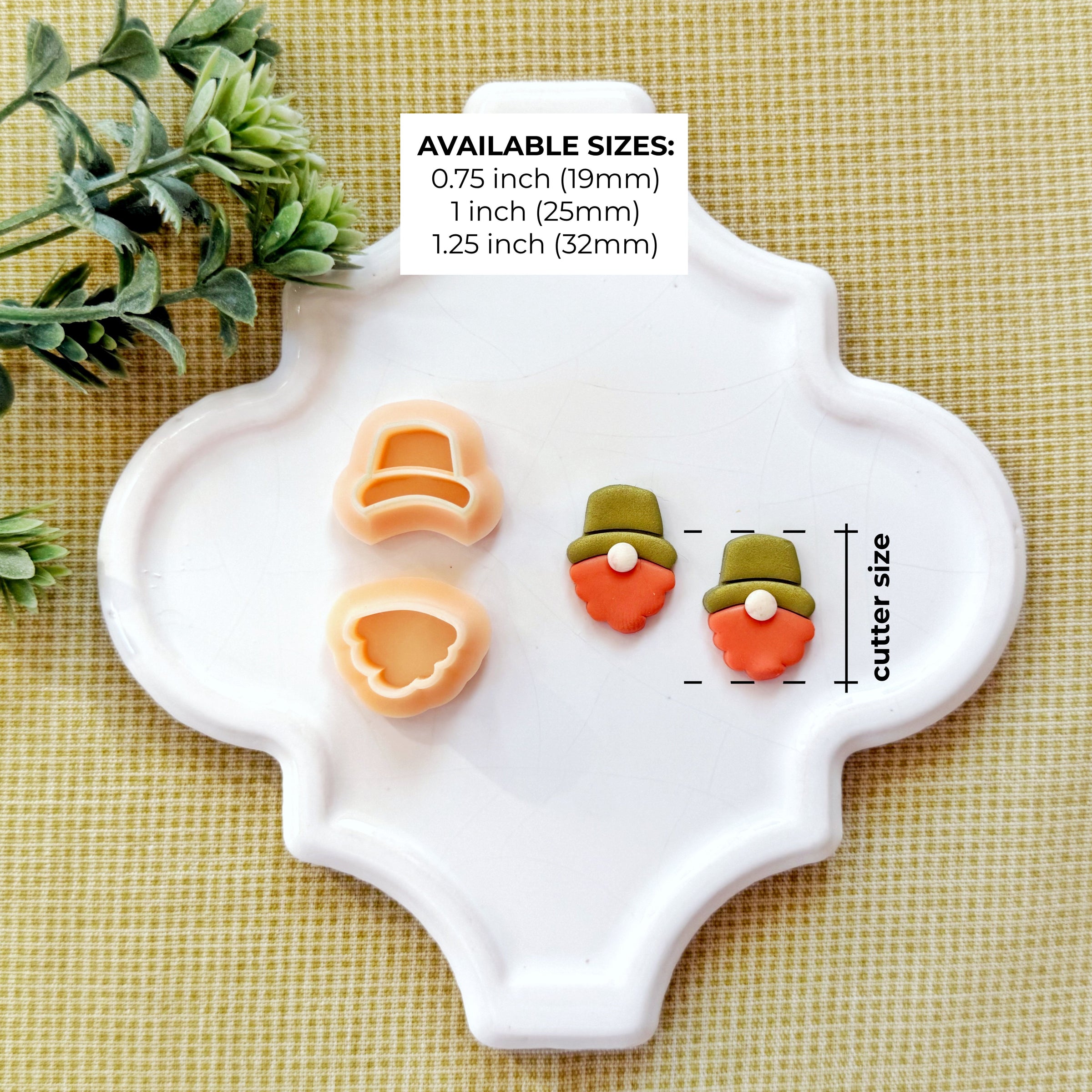 St. Patrick's Gnome Polymer Clay Cutter Set