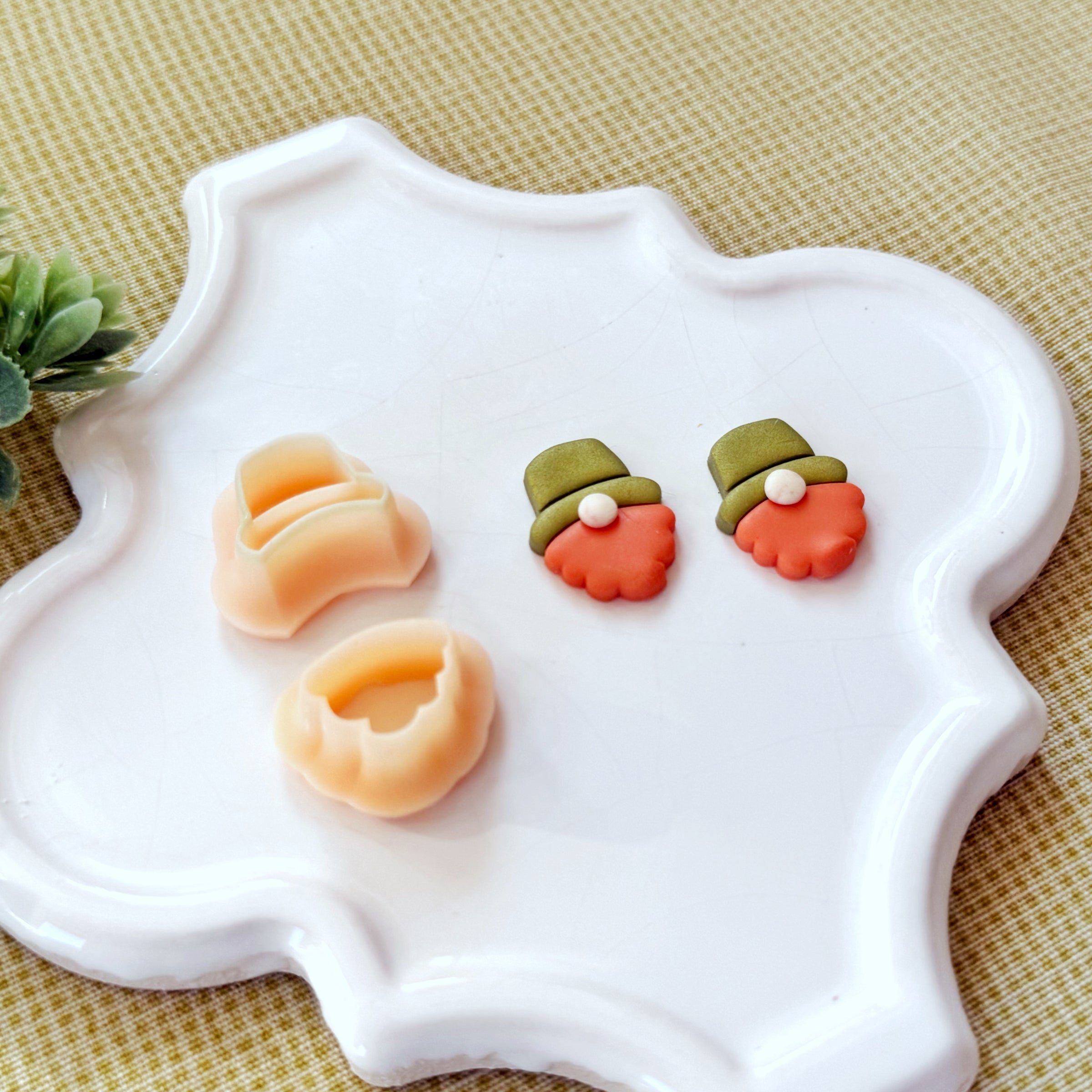 St. Patrick's Gnome Polymer Clay Cutter Set