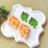 Drop Leaf Mirror Set Polymer Clay Cutter