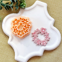 Floral Wreath Polymer Clay Cutter