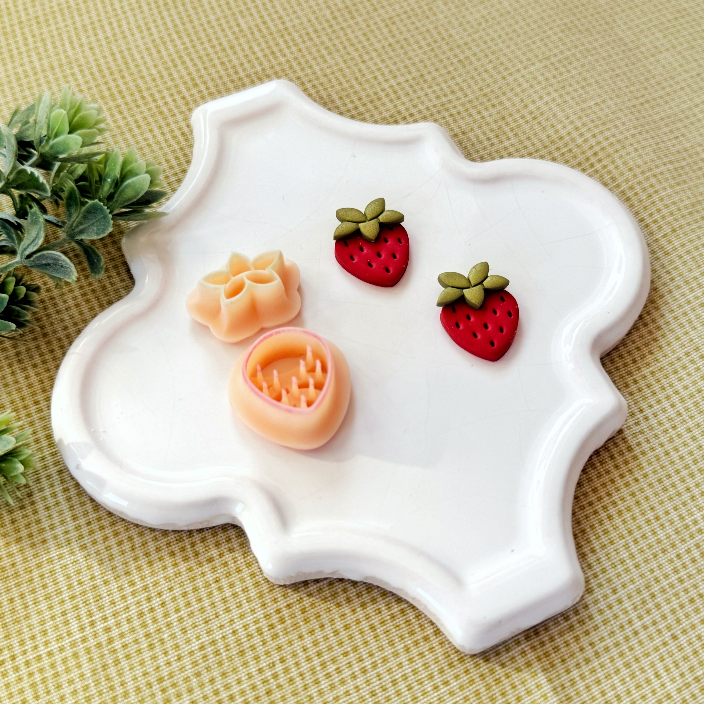 Sweet Strawberry Polymer Clay Cutter Set