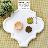 Chubby Four Leaf Clover Polymer Clay Cutter