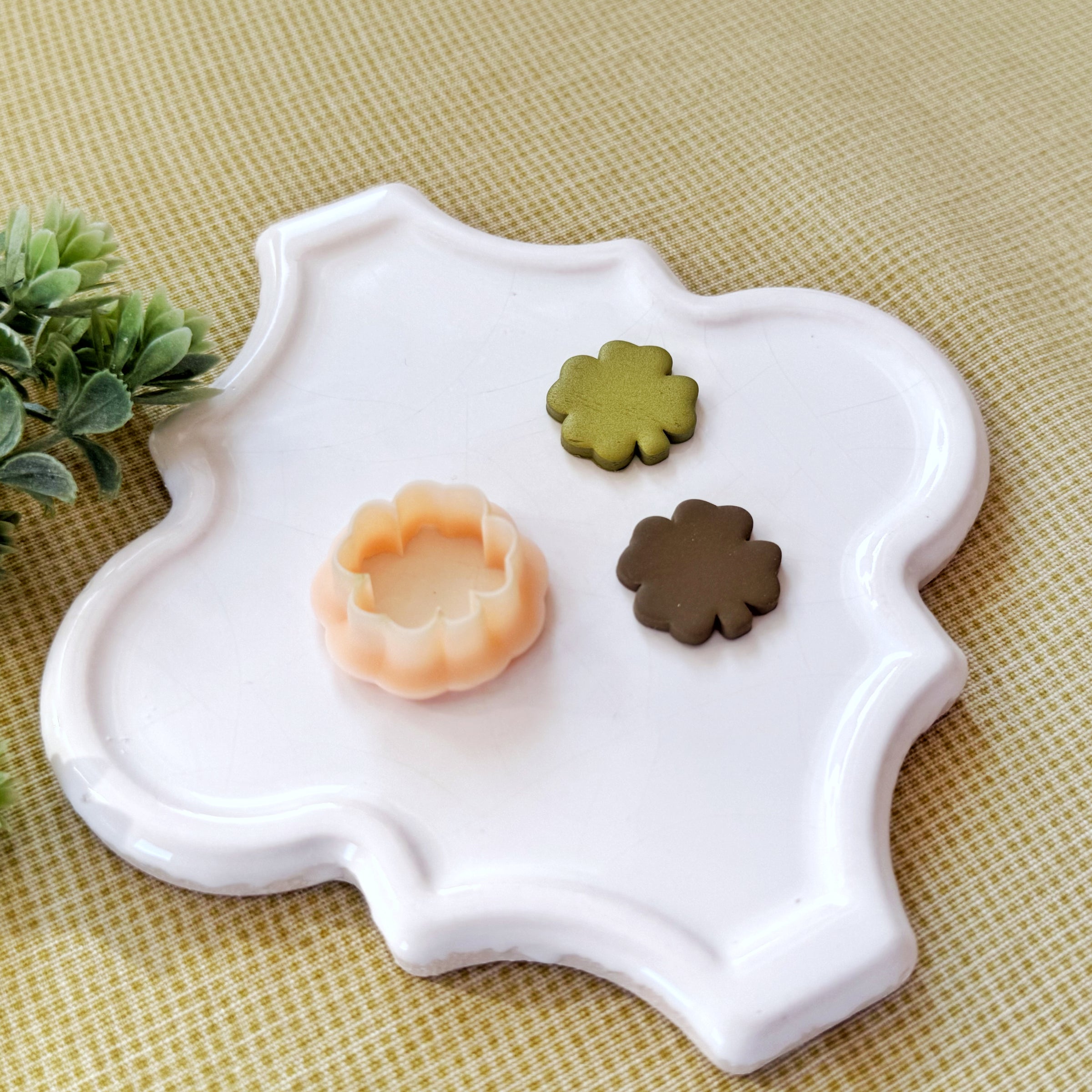 Chubby Four Leaf Clover Polymer Clay Cutter