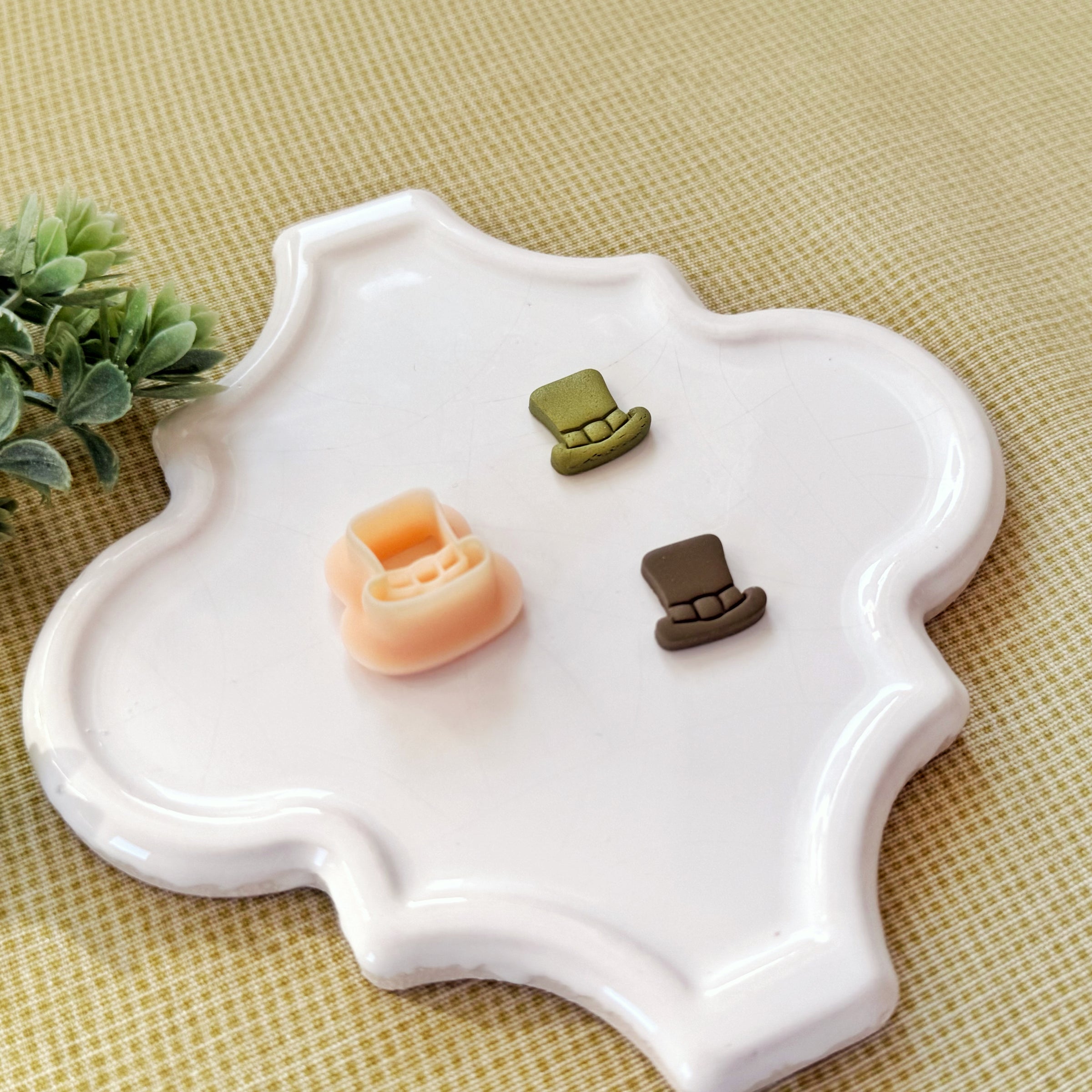 Lucky Top Hat Polymer Clay Cutter - Leprechaun Hat