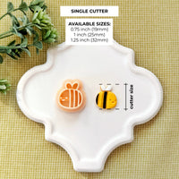 Happy Honeybee Polymer Clay Cutter