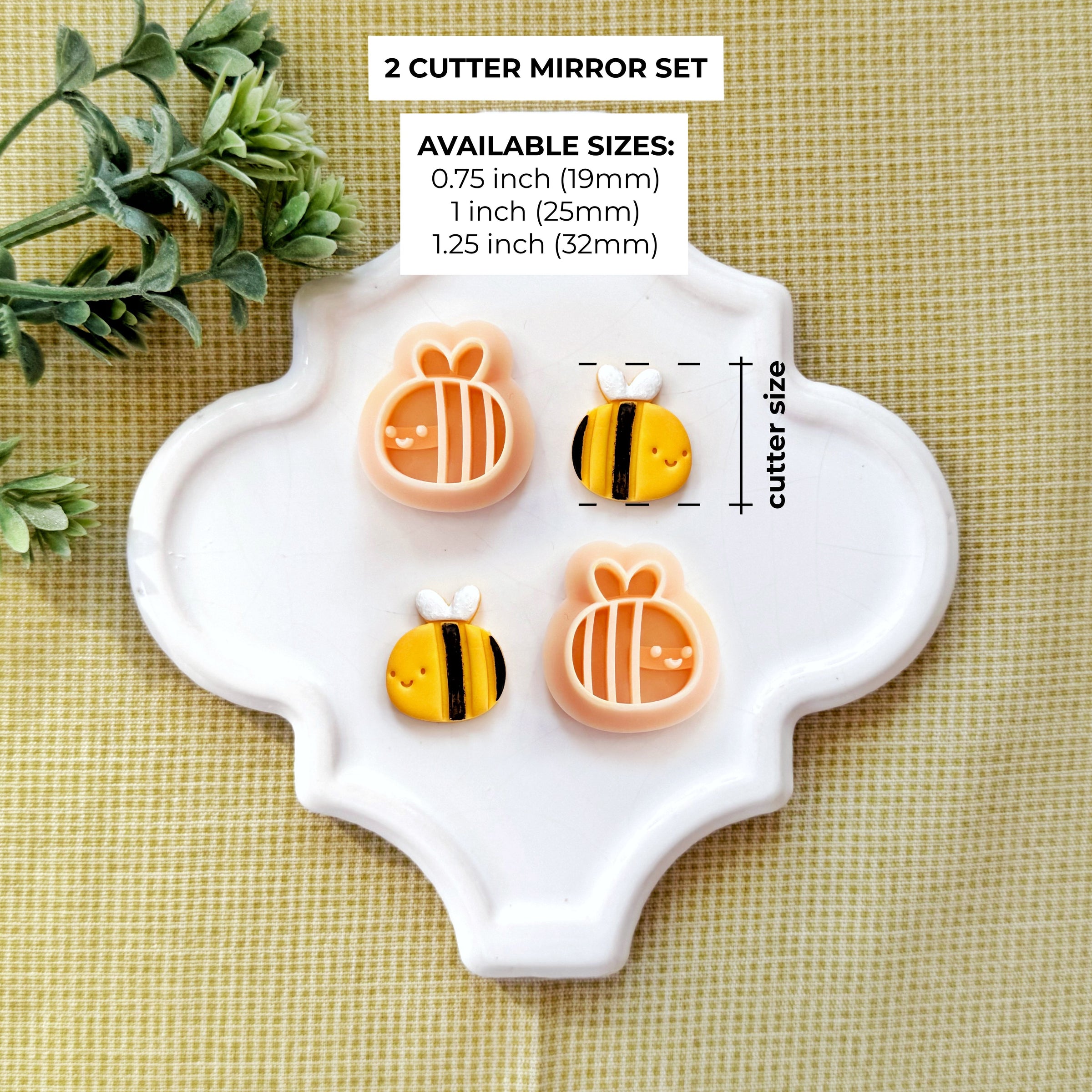 Happy Honeybee Polymer Clay Cutter