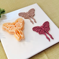 Luna Moth Detailed Embossing Polymer Clay Cutter