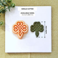 Celtic Knot Shamrock Polymer Clay Cutter