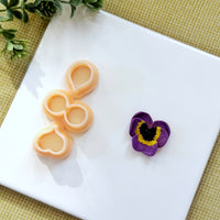 Pansy Flower Maker Polymer Clay Cutter Set