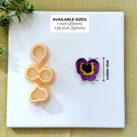 Pansy Flower Maker Polymer Clay Cutter Set