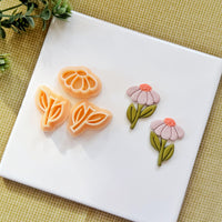 Daisy Stem Polymer Clay Cutter Set - 3-Piece Wildflower