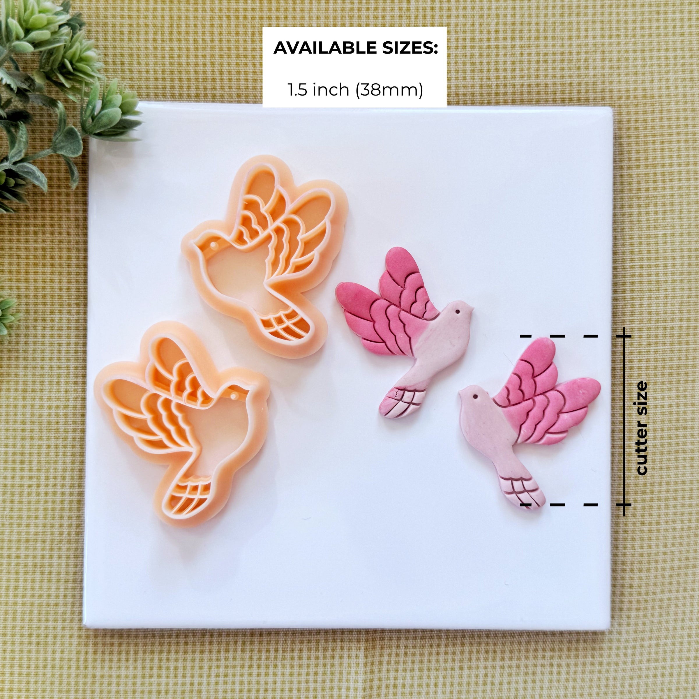 Dove Mirror Set Polymer Clay Cutter