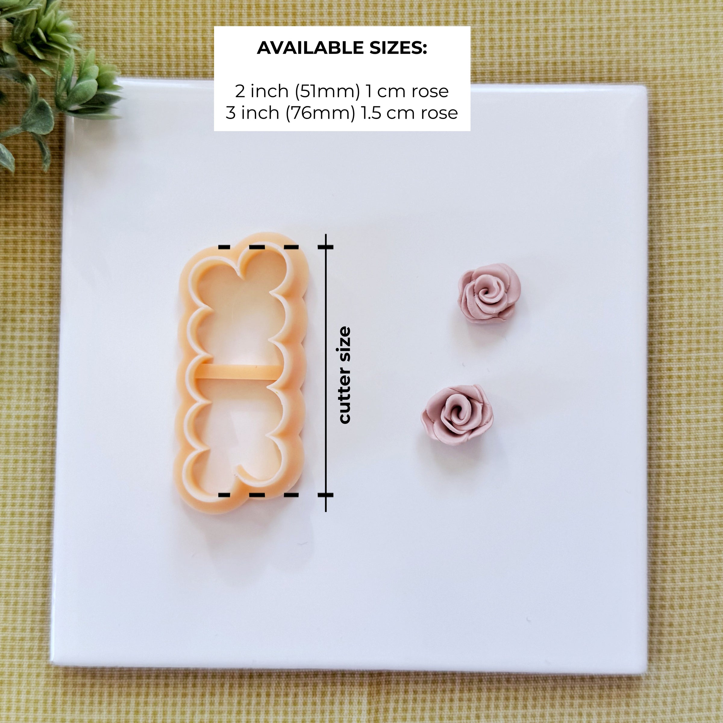 3D Rose Maker Polymer Clay Cutter