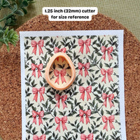 Pink Coquette Bow Water Soluble Transfer Paper for Polymer Clay (3.9x5 in)