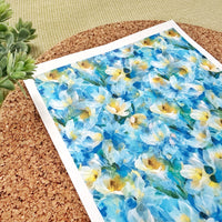 Impressionist Floral Water Soluble Transfer Paper for Polymer Clay (3.9x5 in)