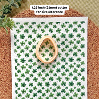 Green Shamrock Water Soluble Transfer Paper for Polymer Clay (3.9x5 in)