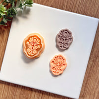 Folk Art Flower Medallion Clay Cutter