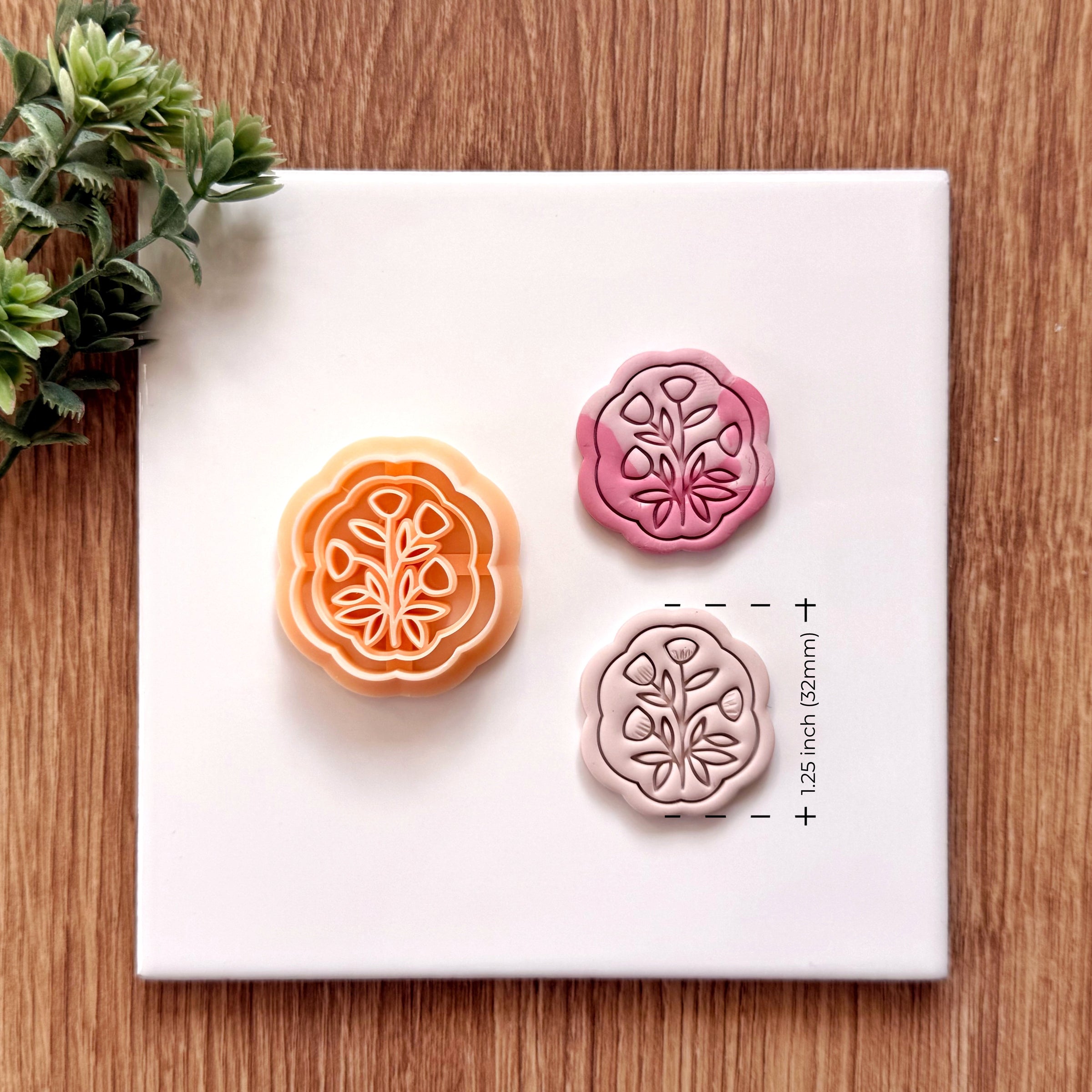 Wild Bouquet Floral Medallion Clay Cutter