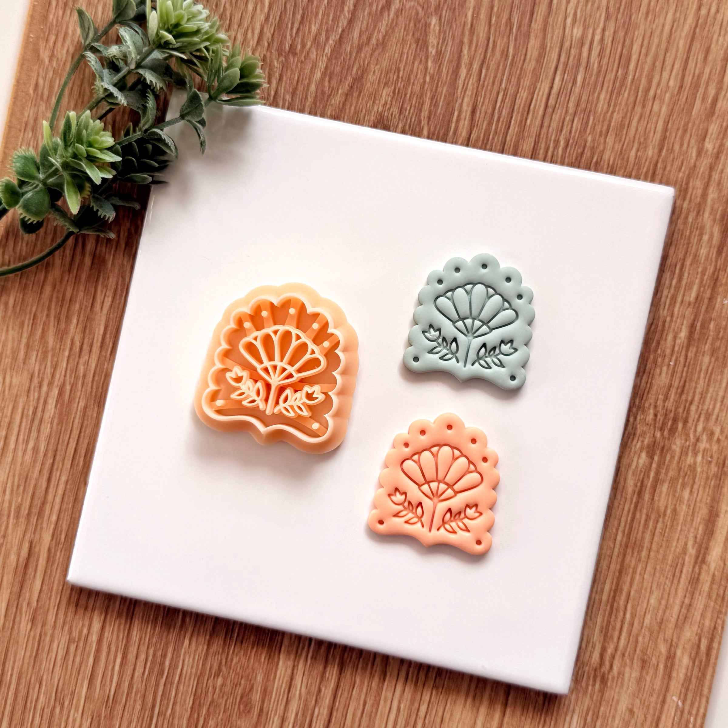 Fan Flower Medallion Clay Cutter