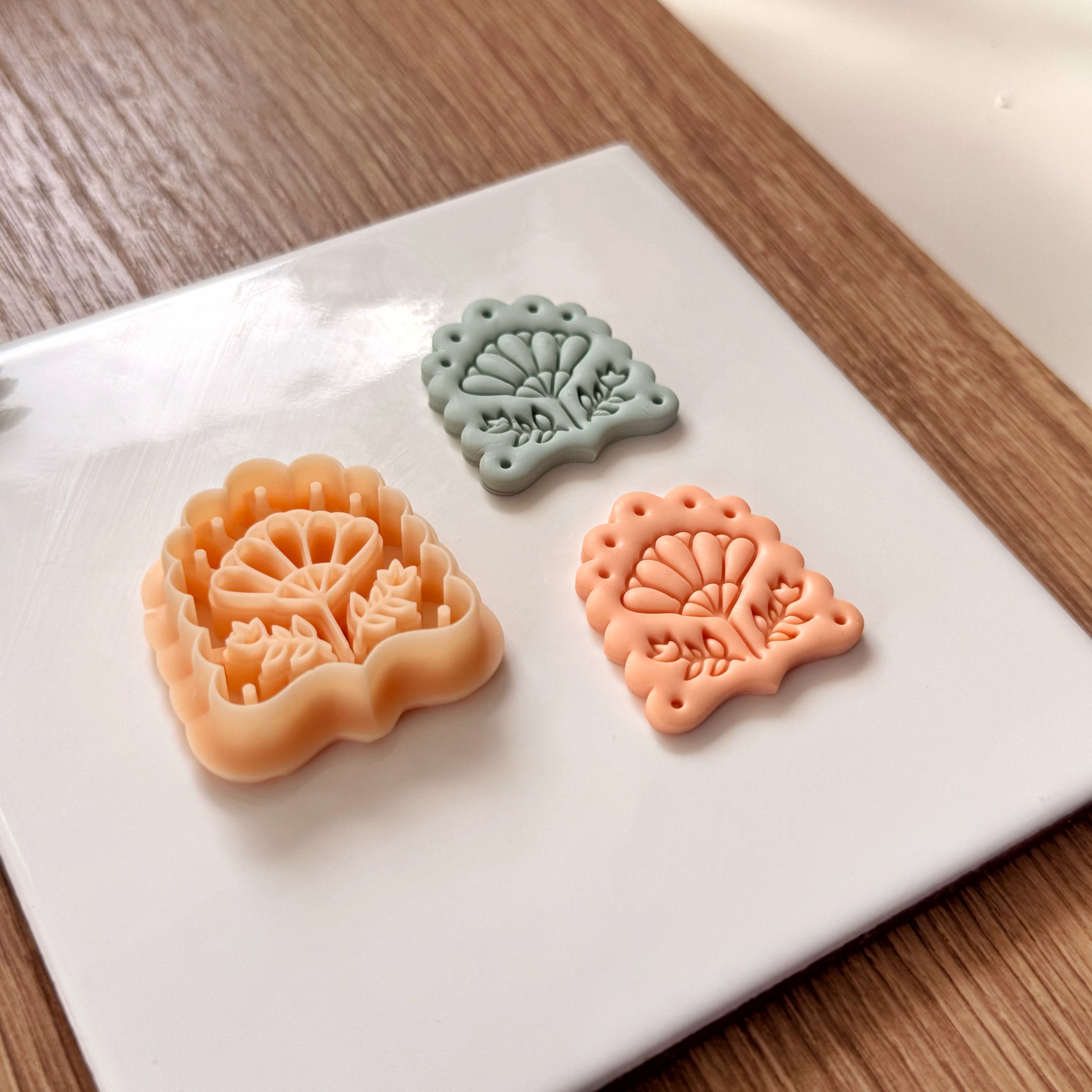Fan Flower Medallion Clay Cutter