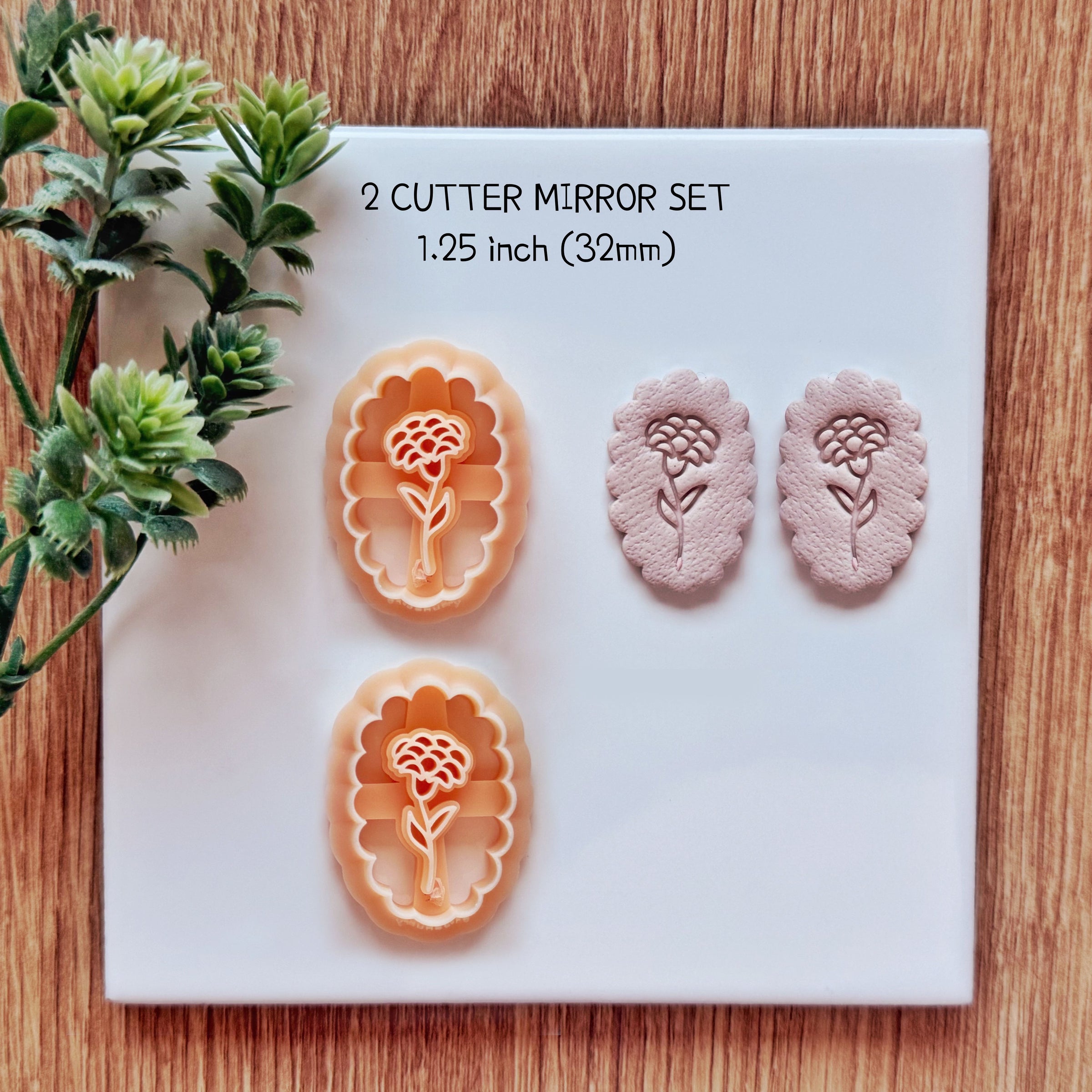 January Birth Flower Carnation Clay Cutter