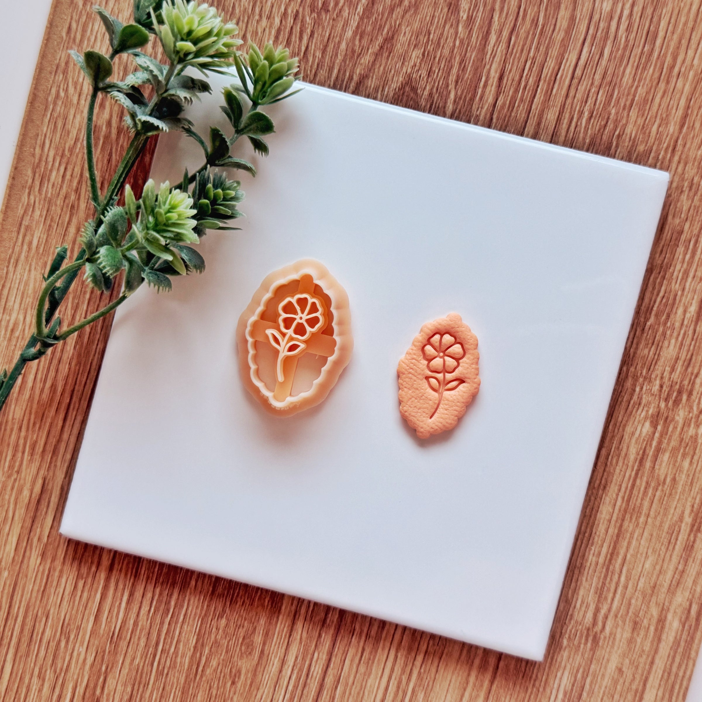 February Birth Flower Violet Clay Cutter