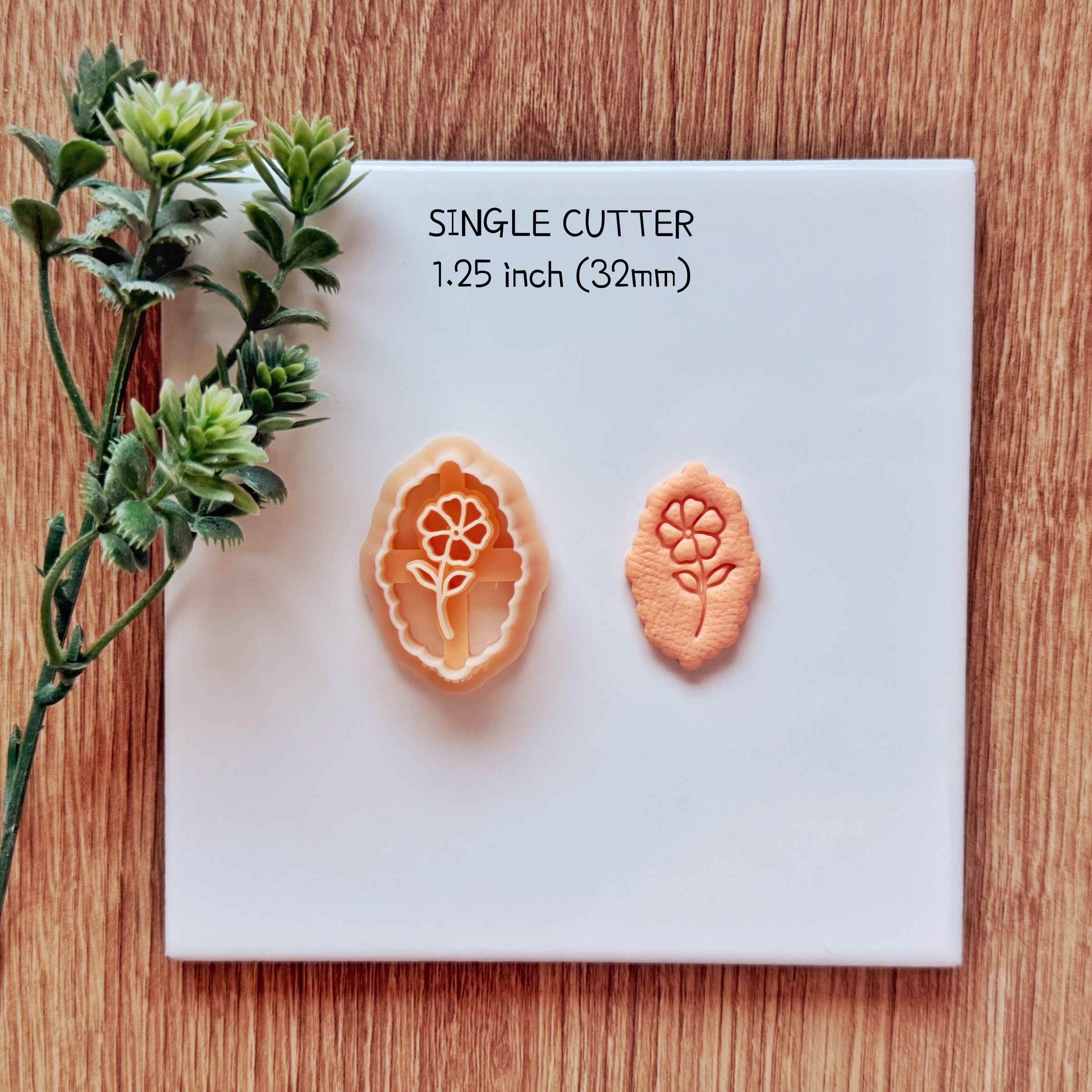 February Birth Flower Violet Clay Cutter