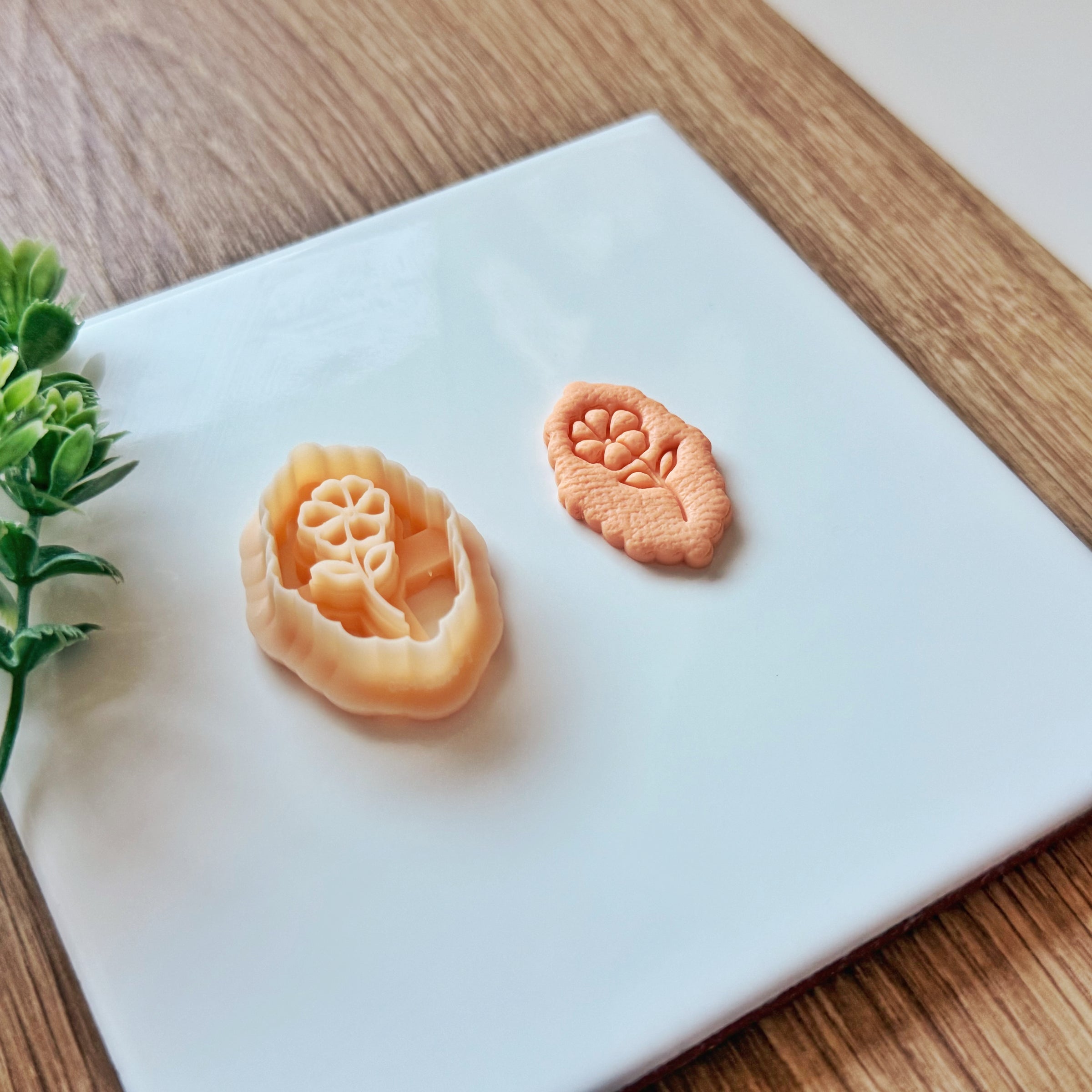 February Birth Flower Violet Clay Cutter