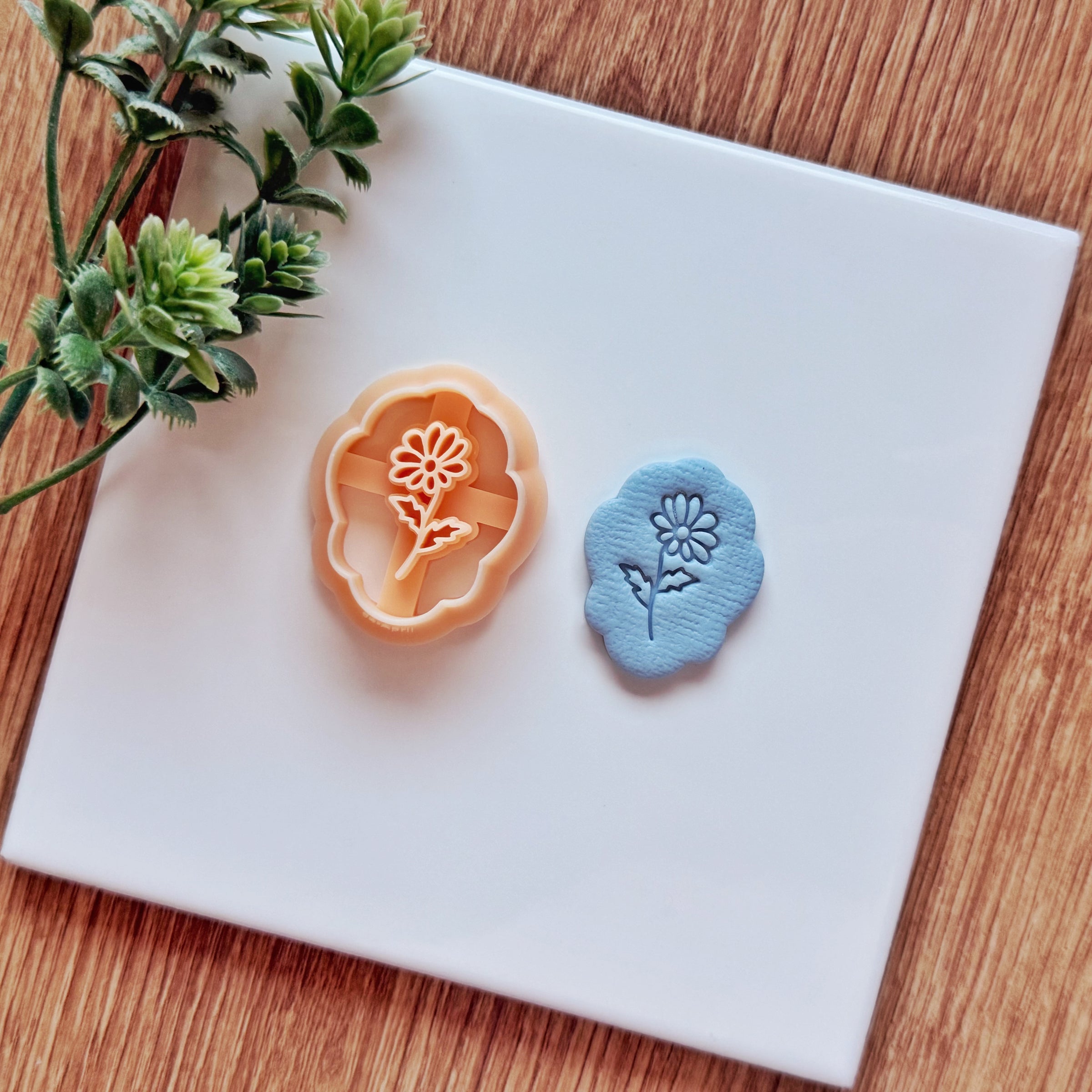 April Birth Flower Daisy Clay Cutter