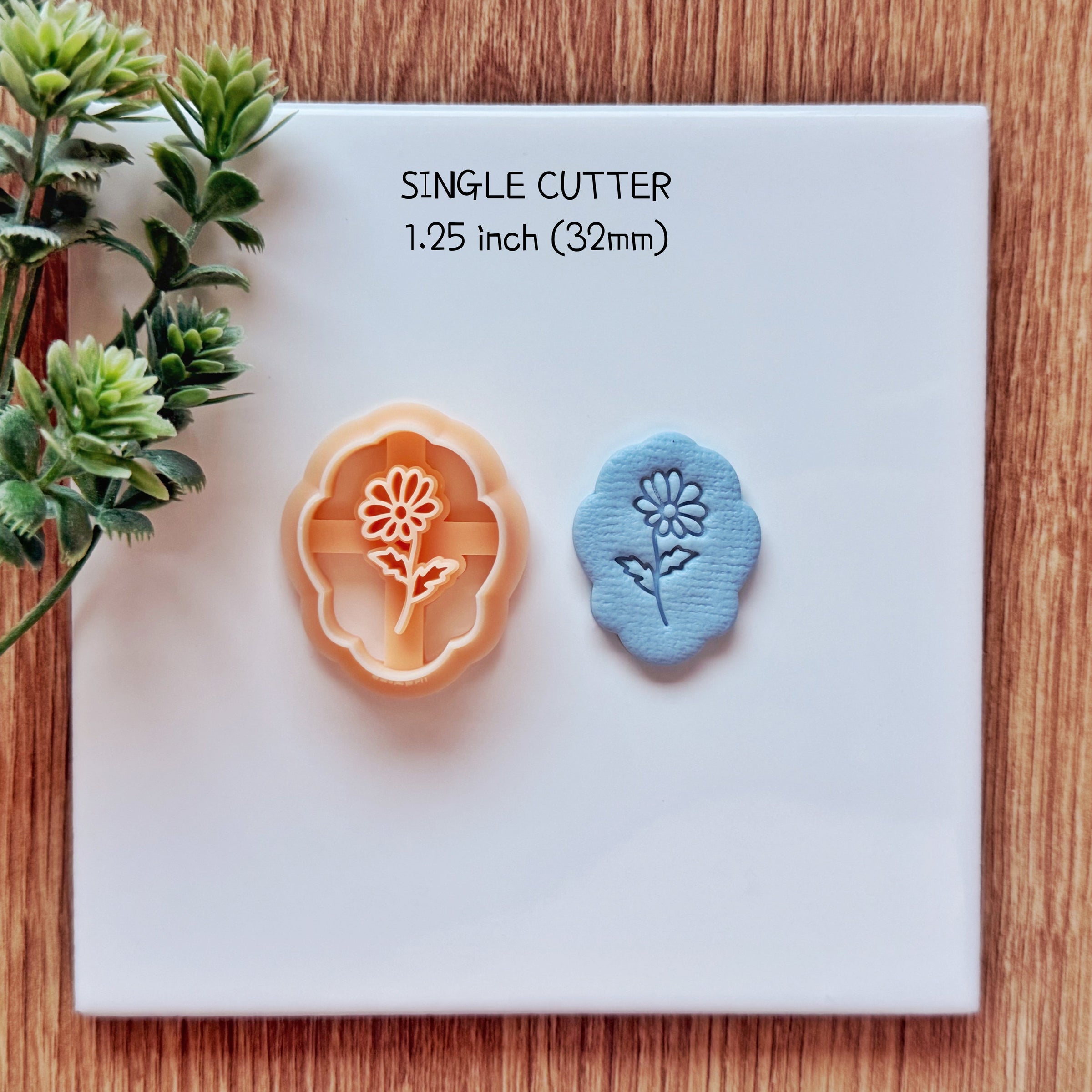 April Birth Flower Daisy Clay Cutter