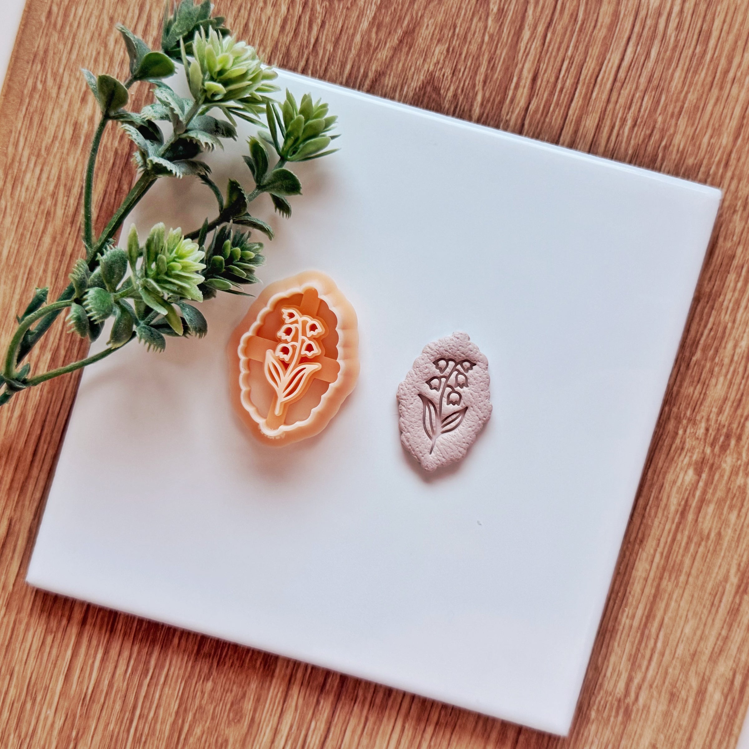 May Birth Flower Lily of the Valley Clay Cutter