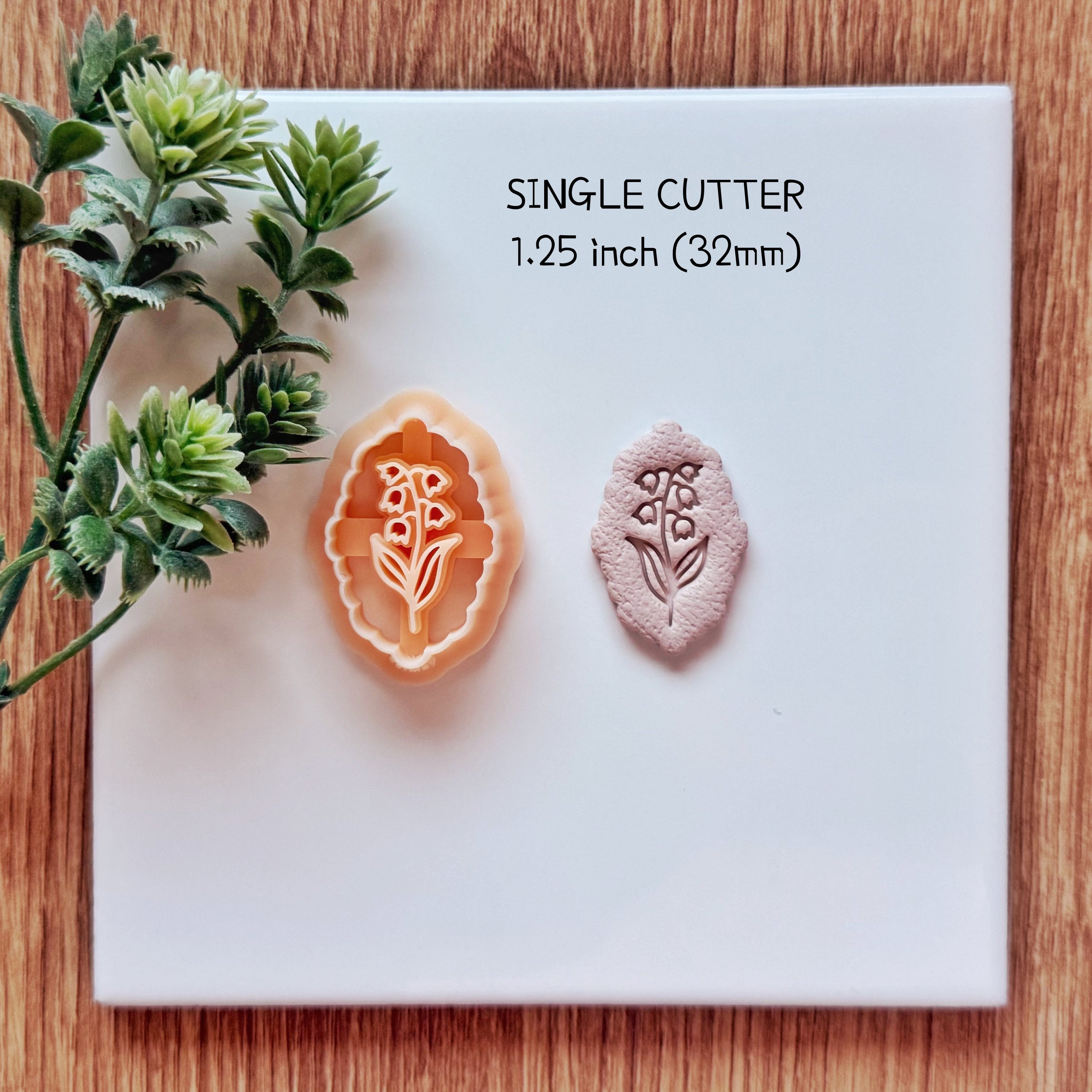 May Birth Flower Lily of the Valley Clay Cutter