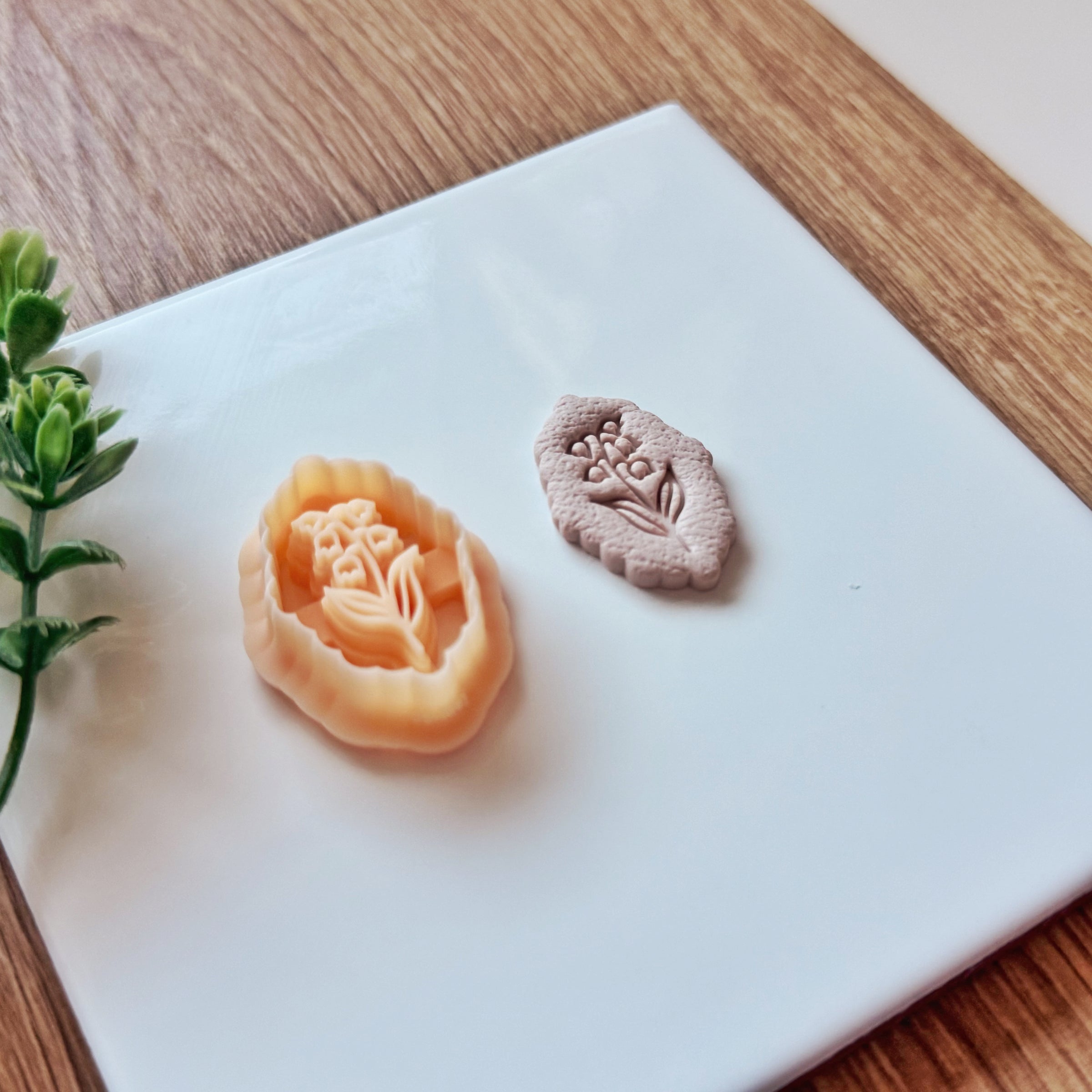 May Birth Flower Lily of the Valley Clay Cutter
