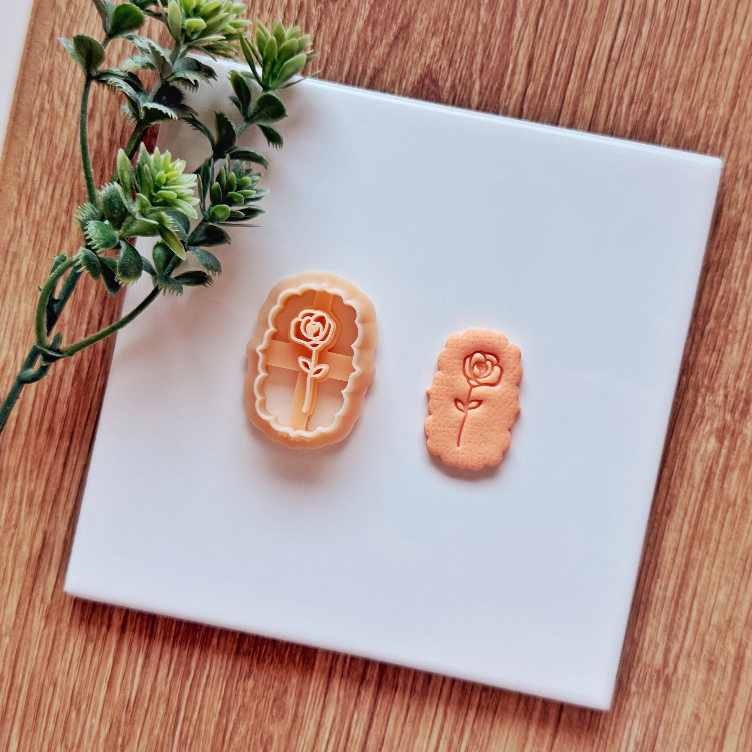 June Birth Flower Rose Clay Cutter