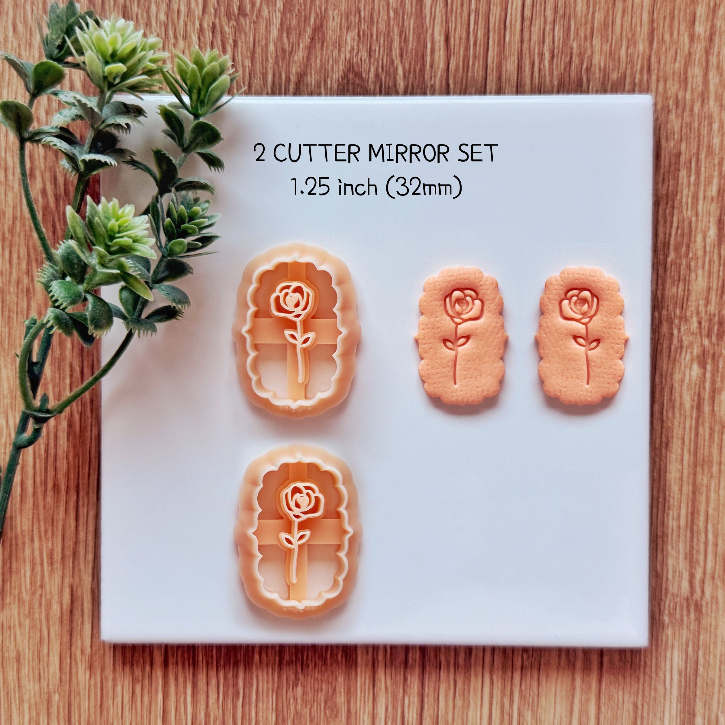 June Birth Flower Rose Clay Cutter