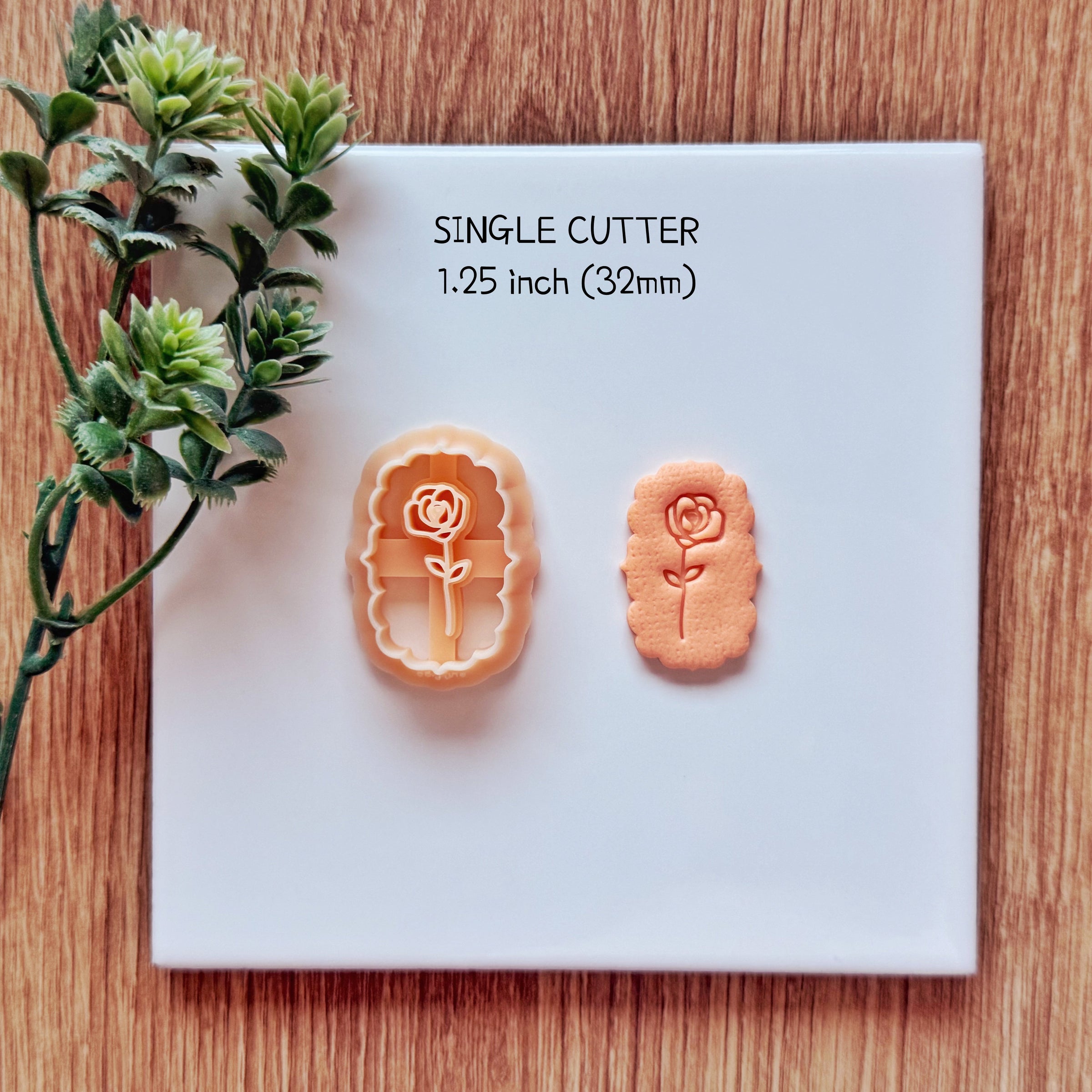 June Birth Flower Rose Clay Cutter