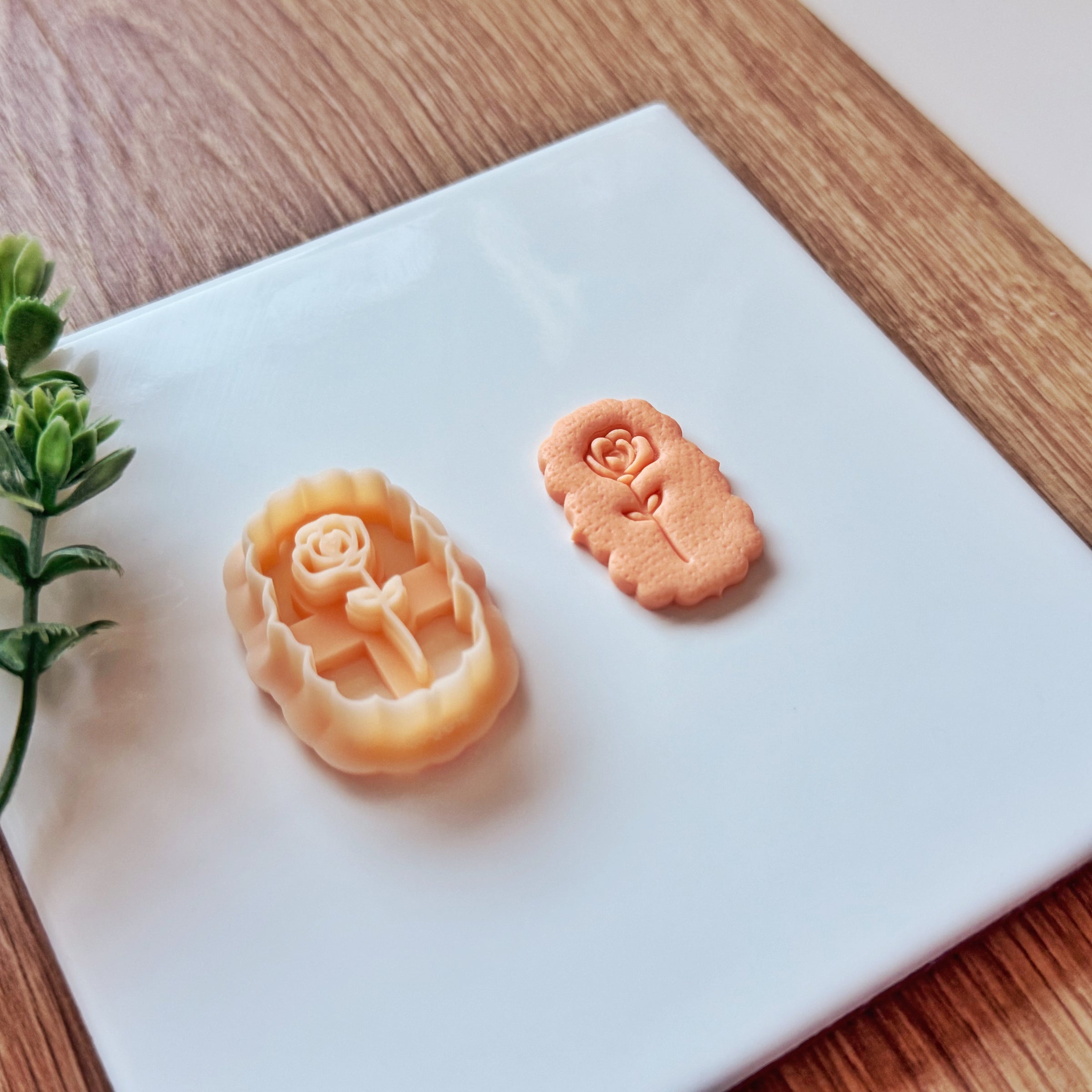 June Birth Flower Rose Clay Cutter