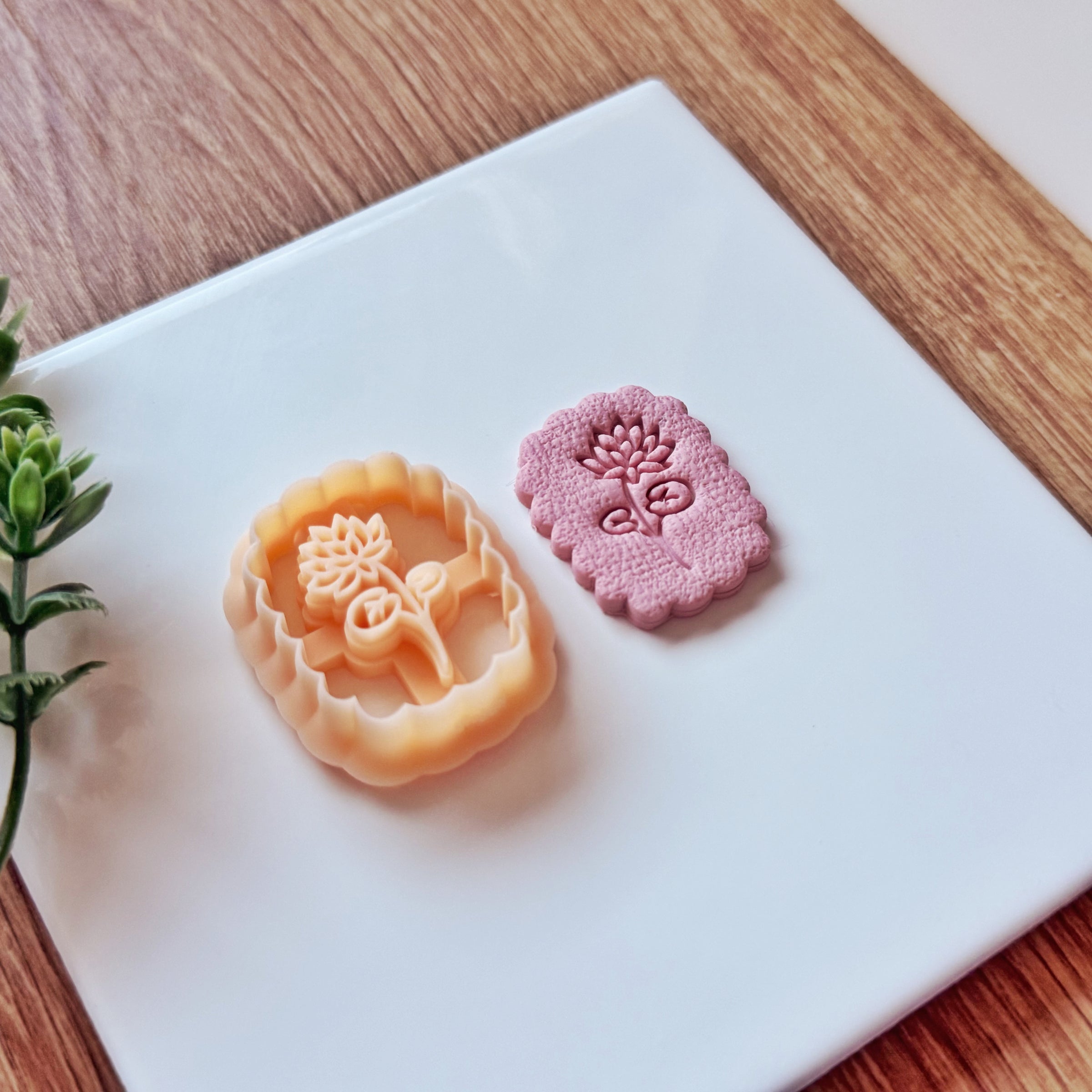 July Birth Flower Water Lily Clay Cutter