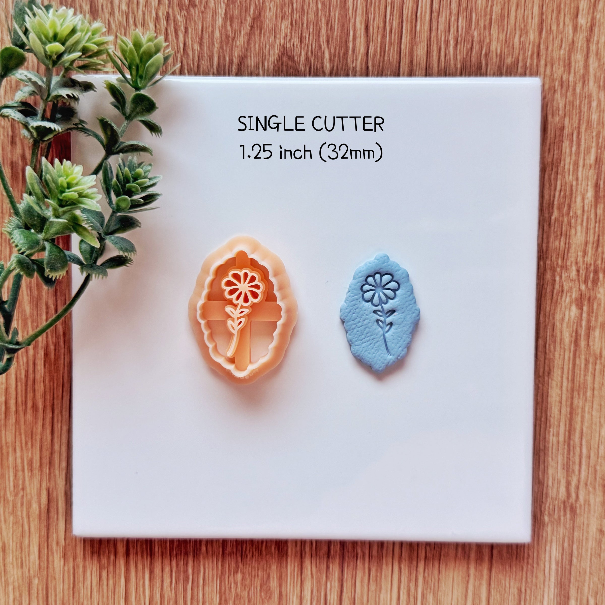 September Birth Flower Aster Clay Cutter