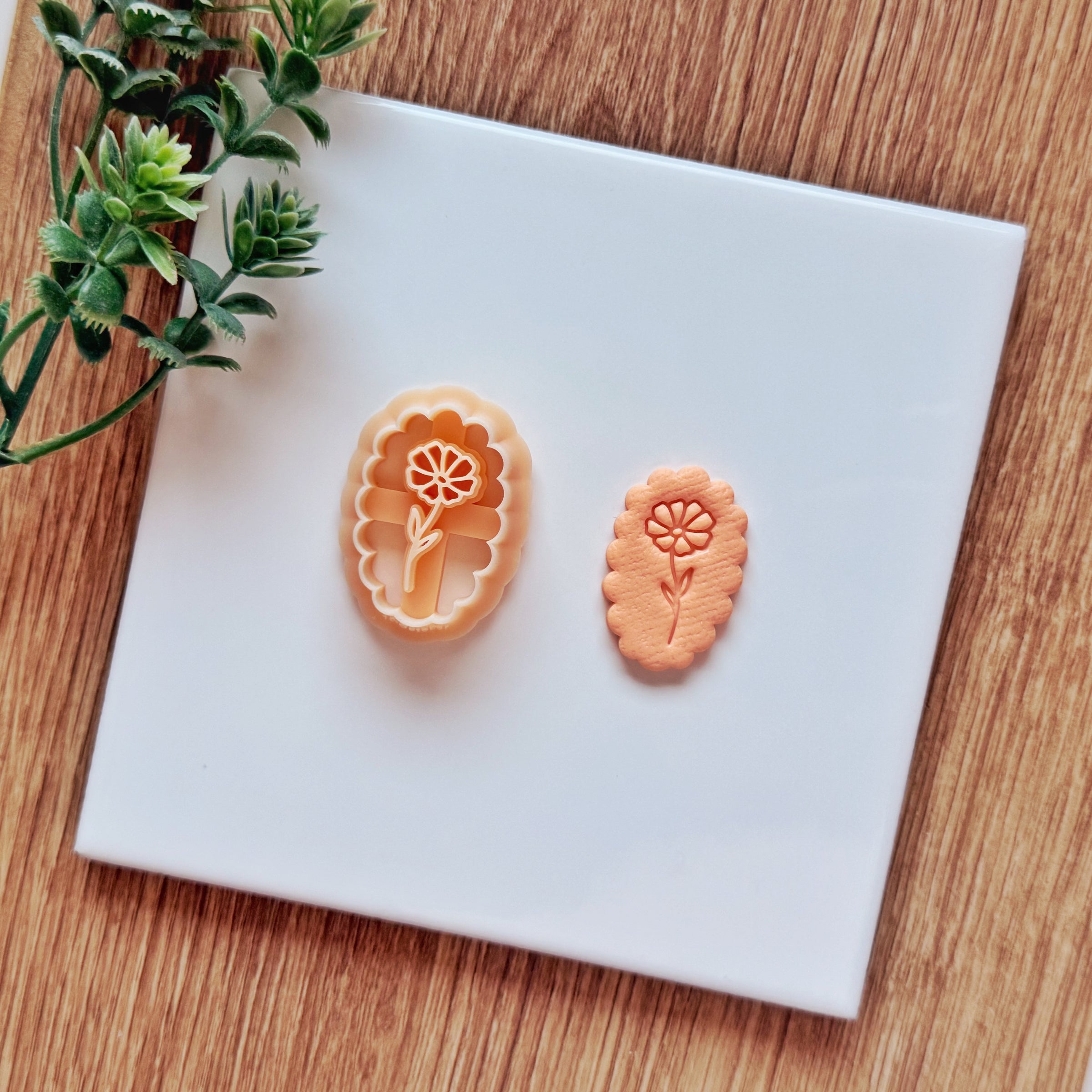 October Birth Flower Cosmos Clay Cutter