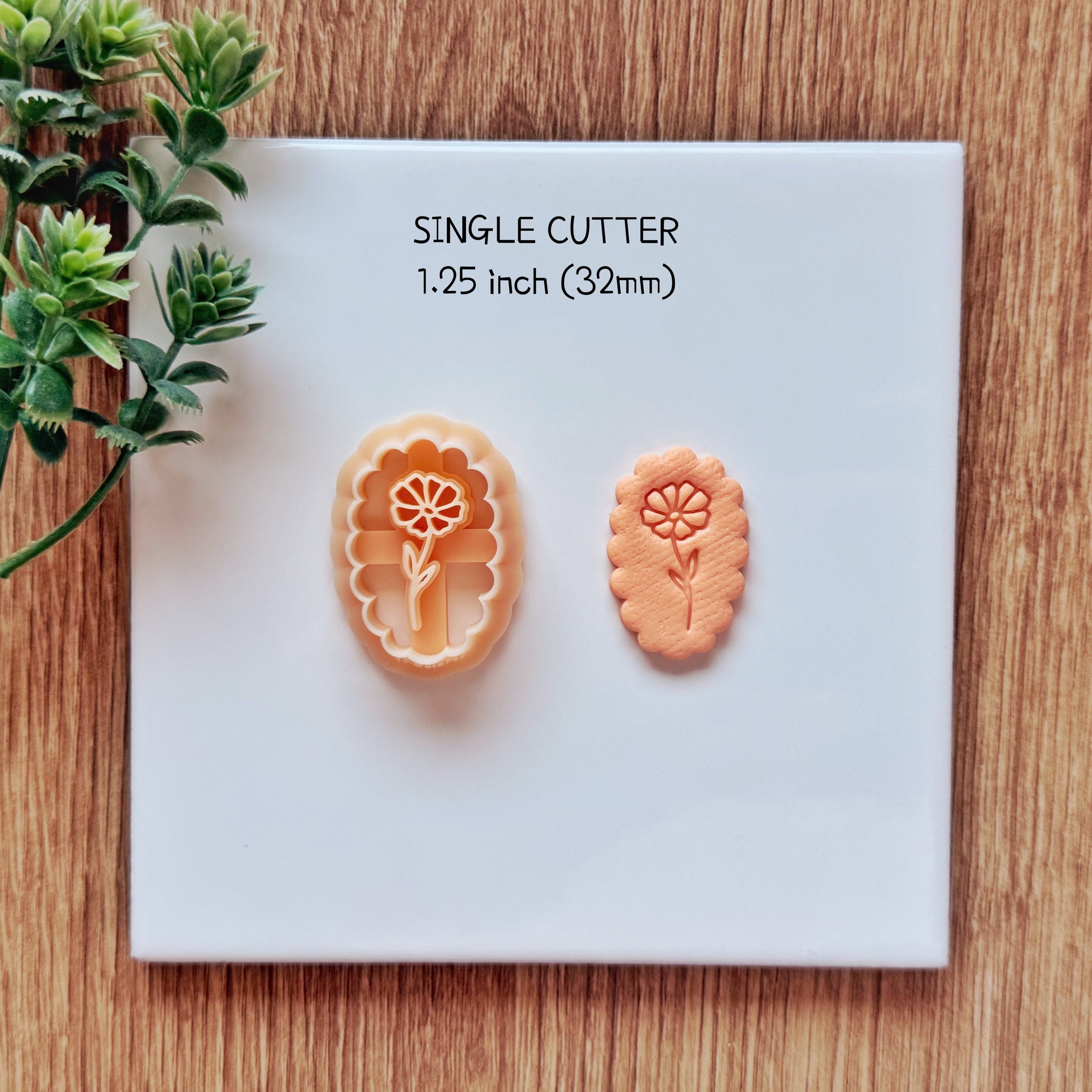 October Birth Flower Cosmos Clay Cutter