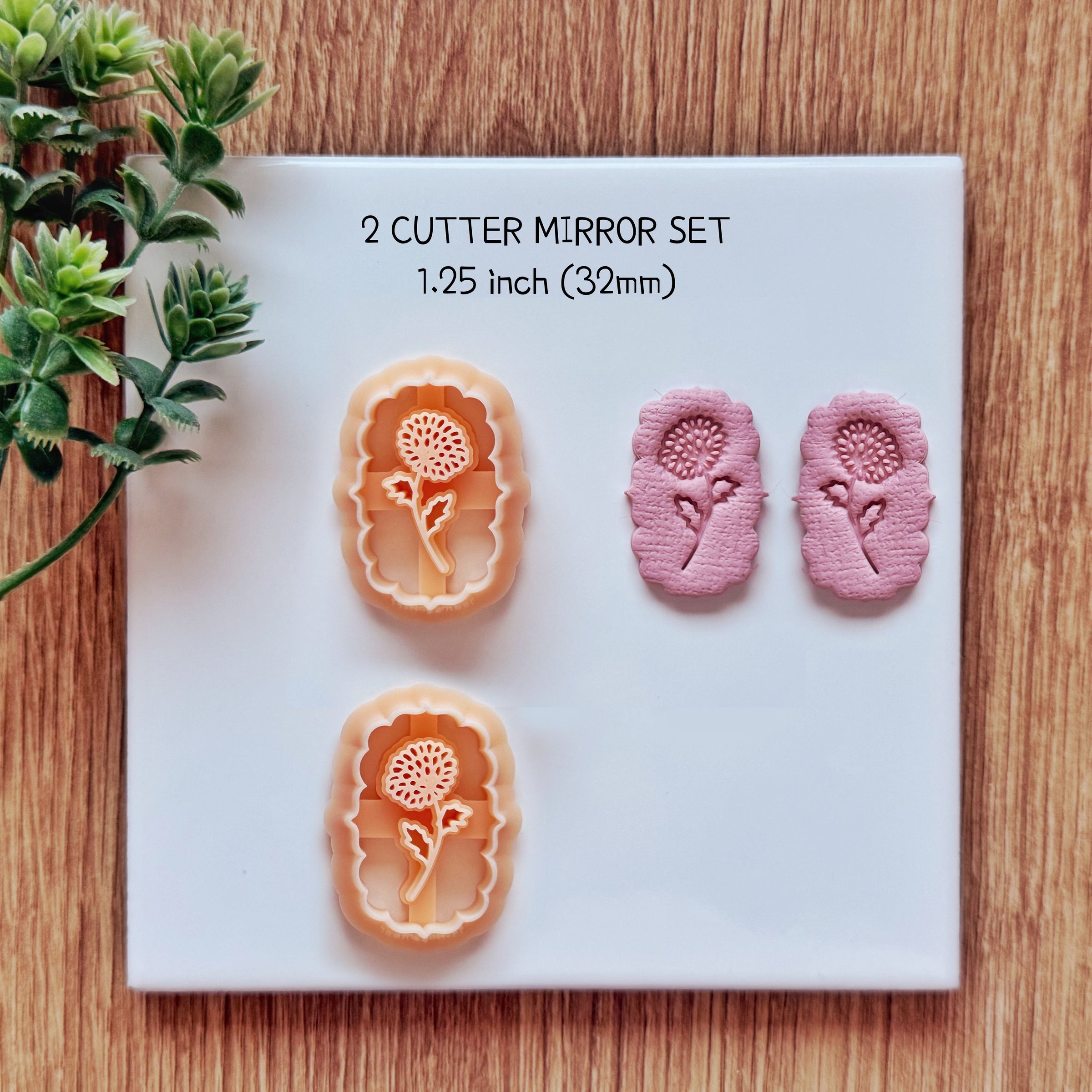 November Birth Flower Chrysanthemum Clay Cutter