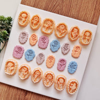Full Set: 12 Months Birth Flower Clay Cutters