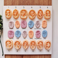 Full Set: 12 Months Birth Flower Clay Cutters