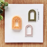 Beaded Arch Clay Cutter - Scalloped Boho Earring Tool